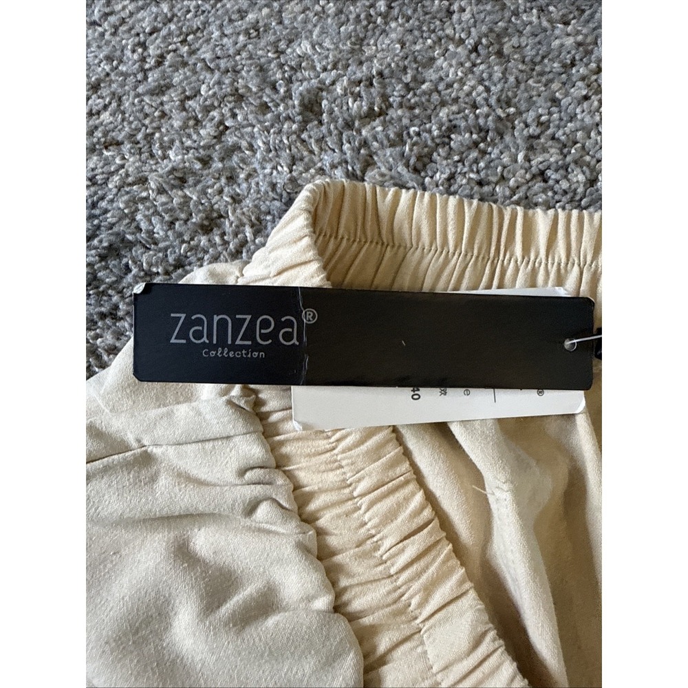 Zanzea Women's Pull On Pants with Pockets Beige Size 3XL (runs small) New - Picture 7 of 9